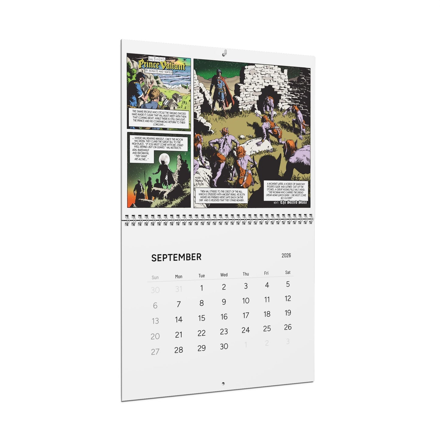 Prince Valiant 2026 Wall Calendar