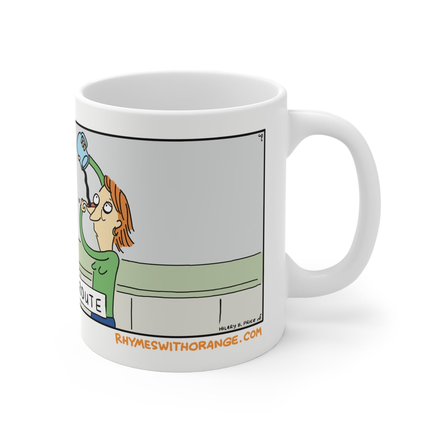 Rhymes With Orange "The Direct Route" Mug 11oz