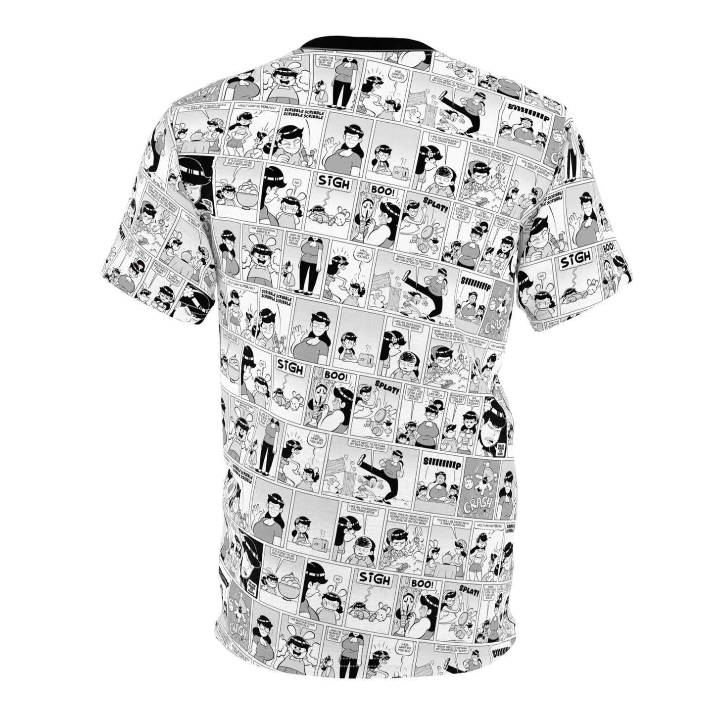 Rosebuds: All-Over Print Comic Collage Tee