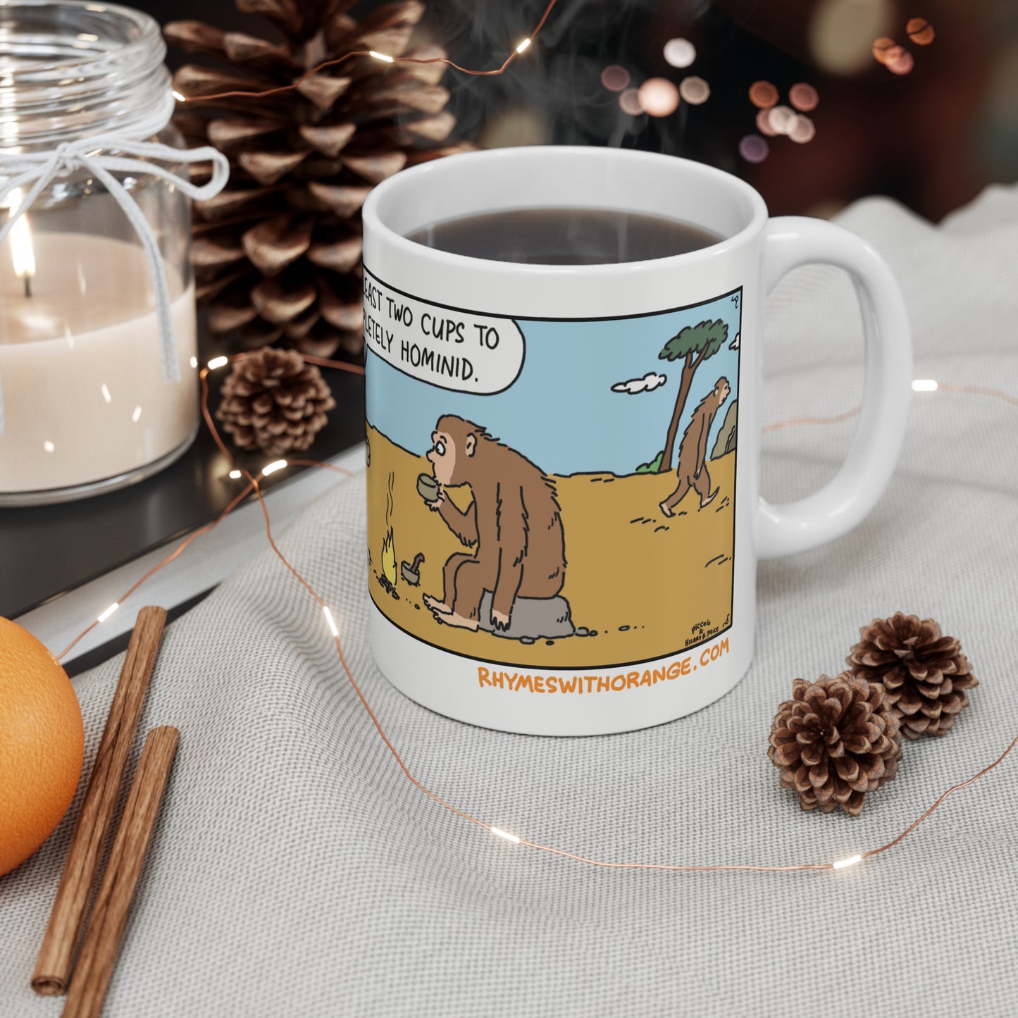 Rhymes With Orange "Hominid" Mug 11oz