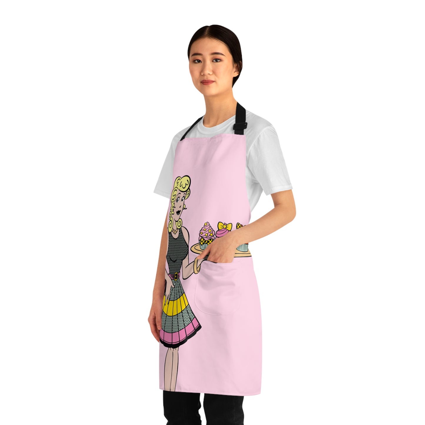 Blondie Pink Pop Art Apron