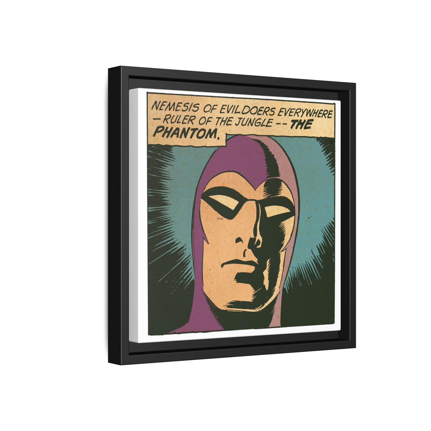 The Phantom Comic Hero Canvas Wrap