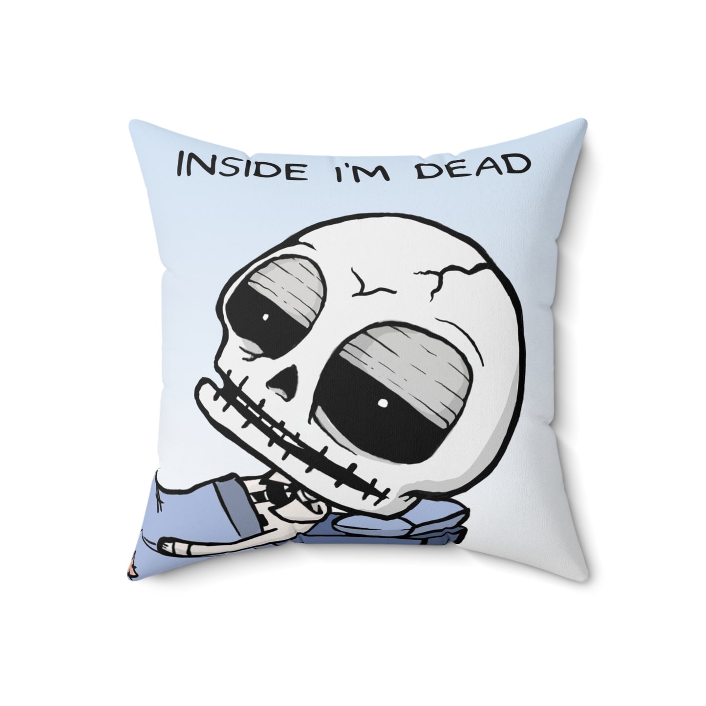 Never Been Deader | Roses Are Red, Inside I'm Dead – Faux Suede Square Pillow