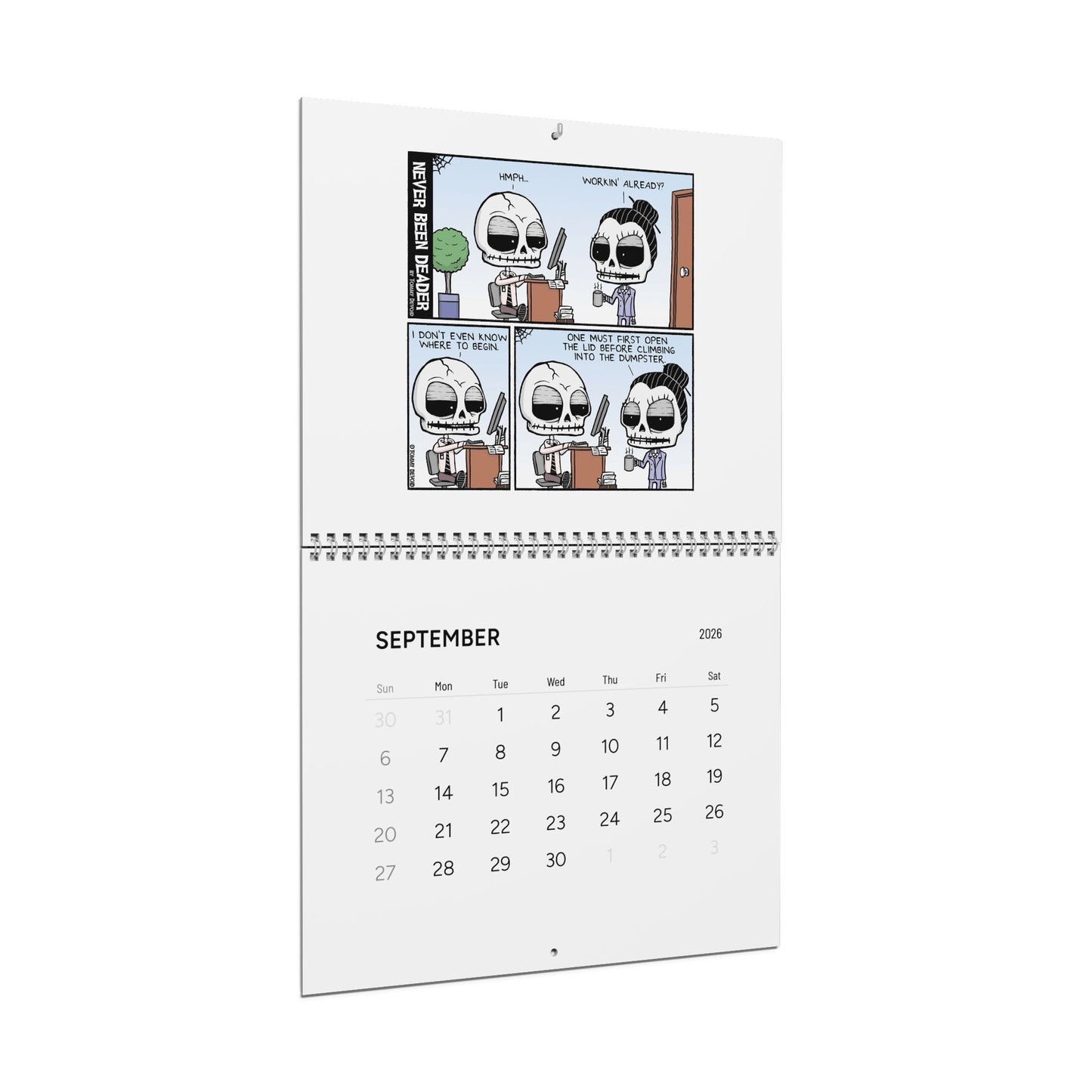 Never Been Deader 2026 Wall Calendar