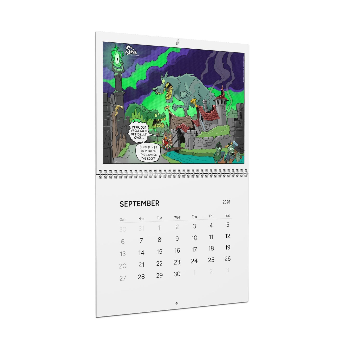 The Saga of Brann Bjornson - 2026 Wall Calendar