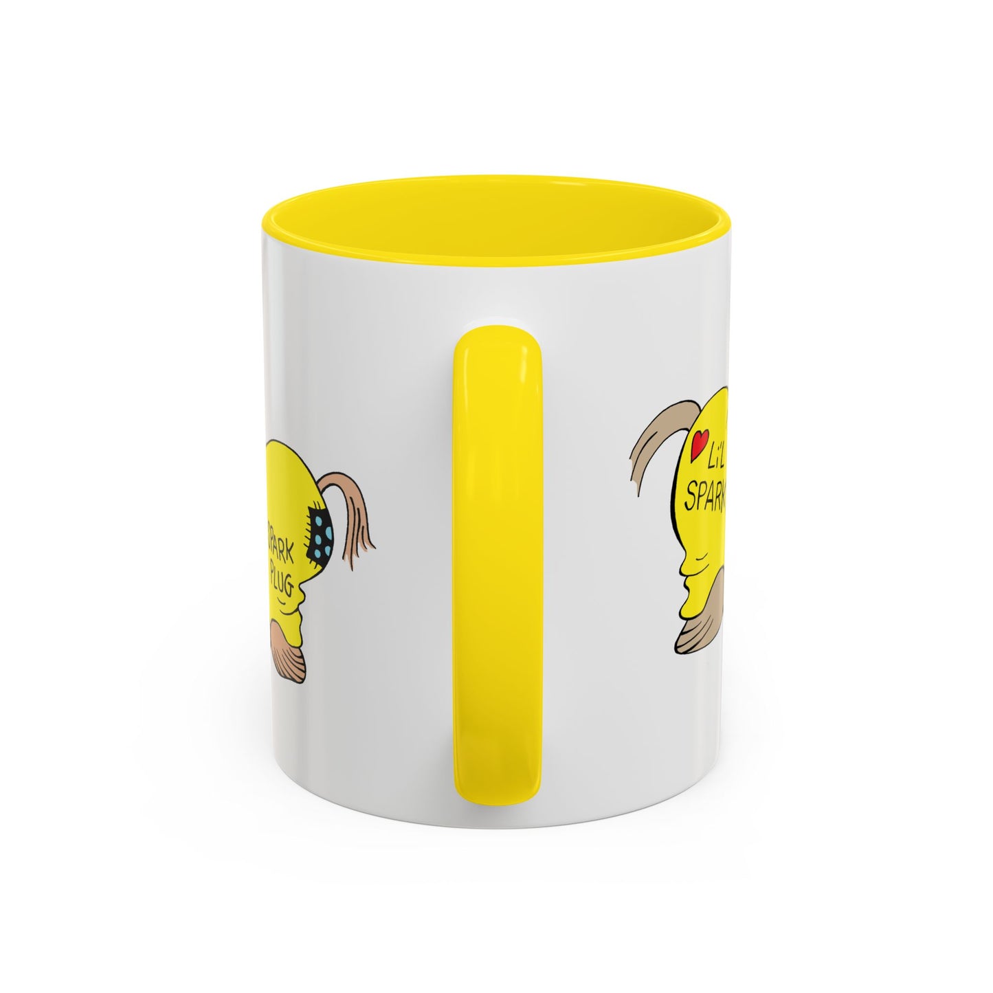 Barney Google and Snuffy Smith Lil' Sparky & Spark Plug Yellow Coffee Mug