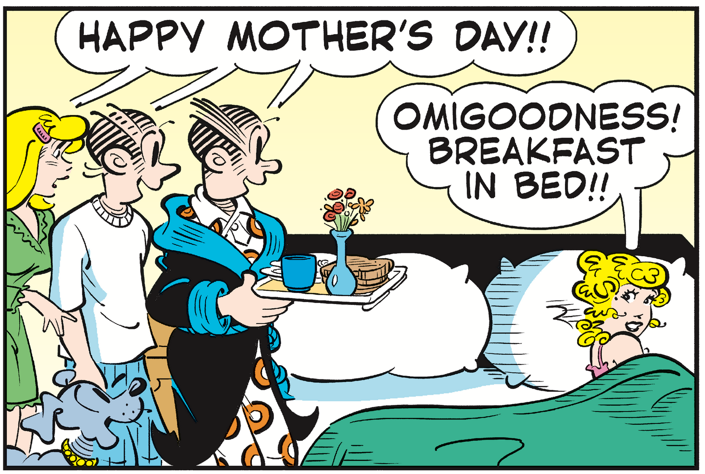 Blondie Mother’s Day Mug – “Breakfast in Bed” Edition