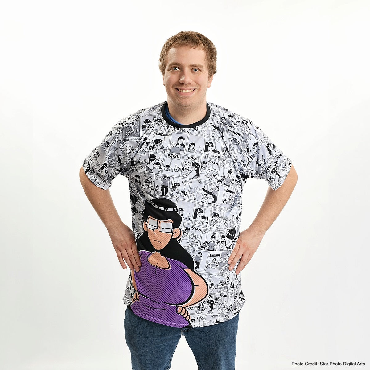 Rosebuds: Rosa All-Over Print Comic Collage Tee