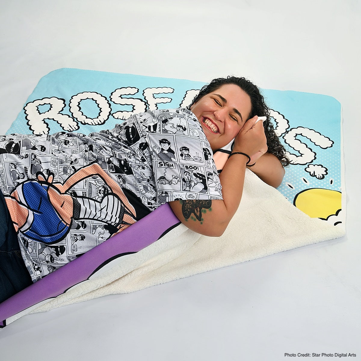 Rosebuds Sherpa Fleece Blanket