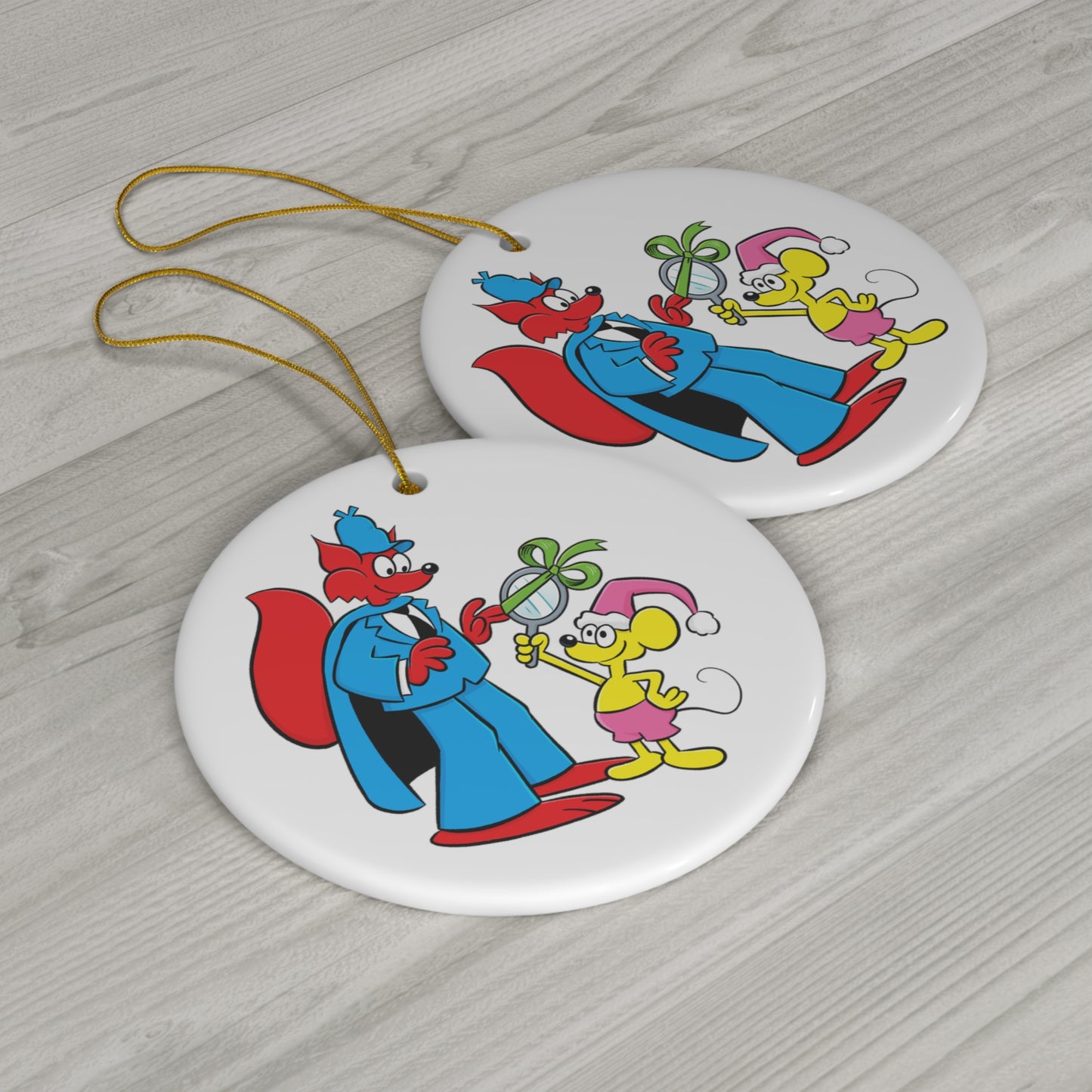 SLYLOCK FOX Ceramic Ornament