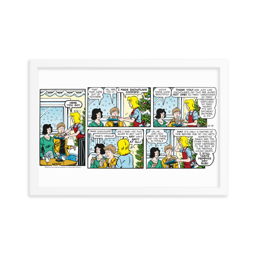 Sally Forth “Christmas Cookies” Framed Print