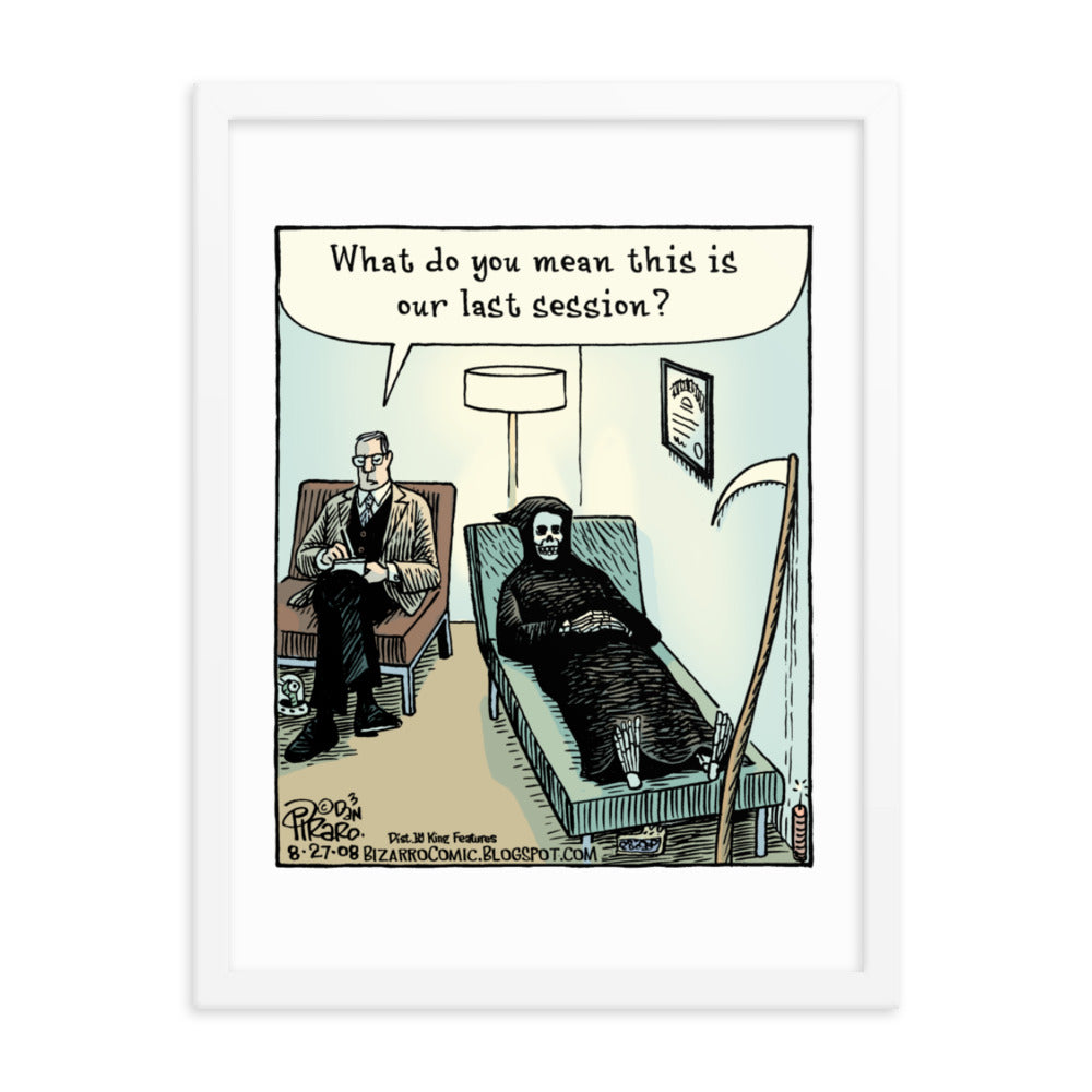Bizarro “Our Last Session” Framed Print