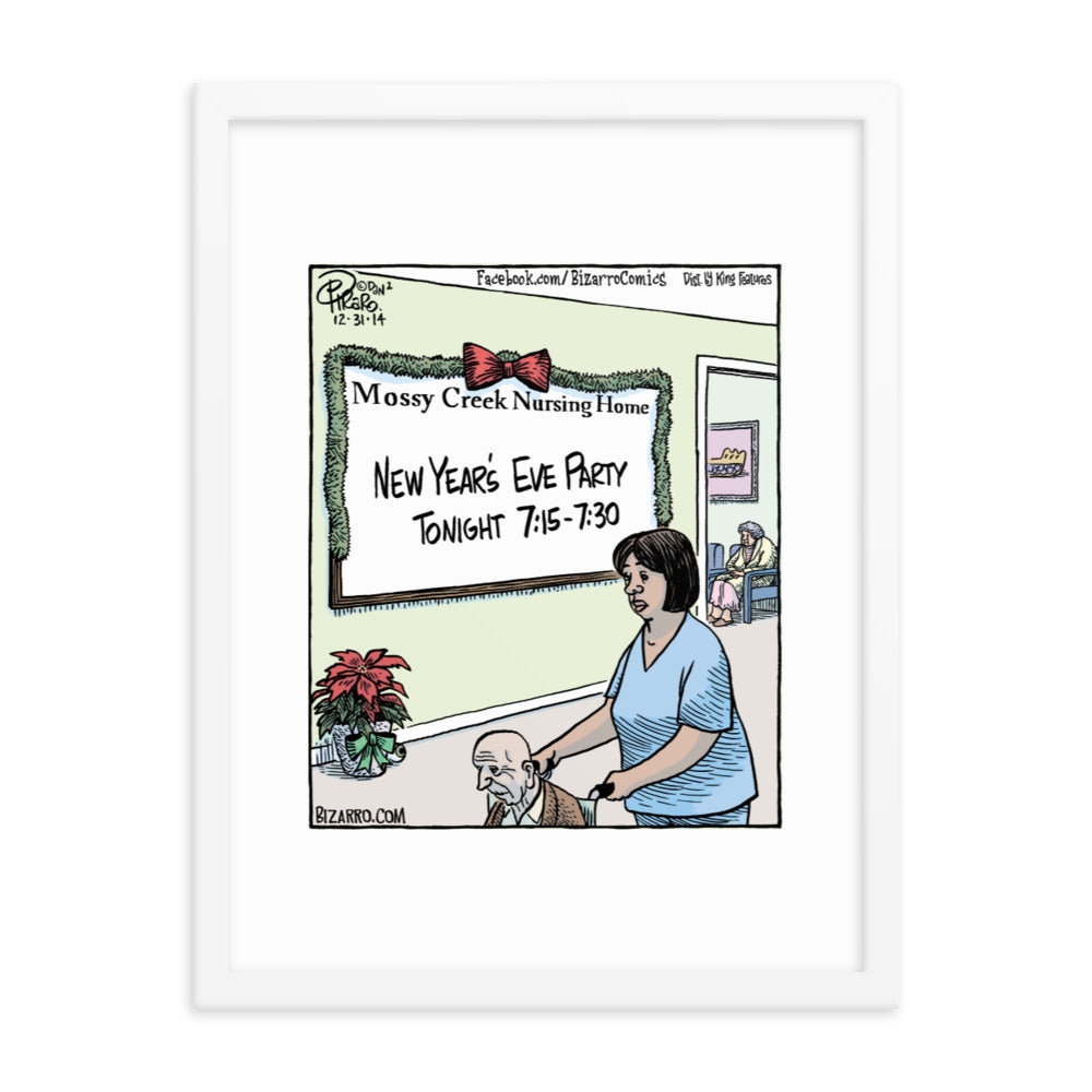 Bizarro “New Year’s Eve at Mossy Creek” Framed Print