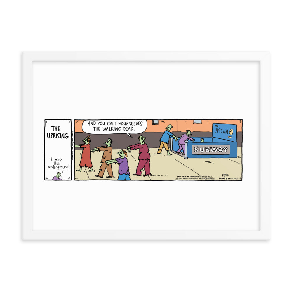 Rhymes With Orange “The Uprising” Framed Print