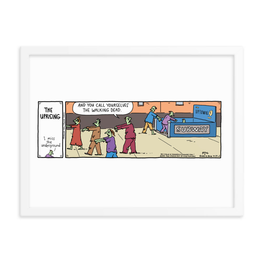 Rhymes With Orange “The Uprising” Framed Print