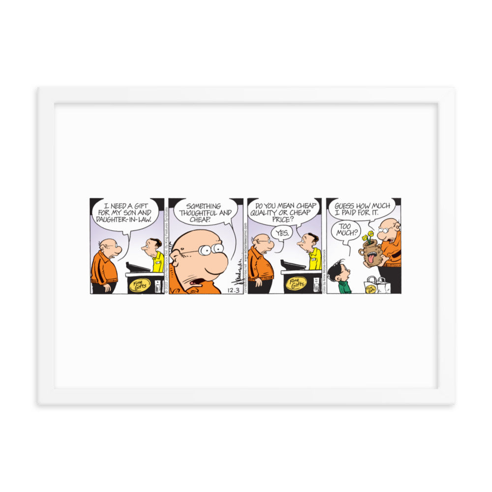 The Brilliant Mind of Edison Lee “The Cheap Gift” Framed Print