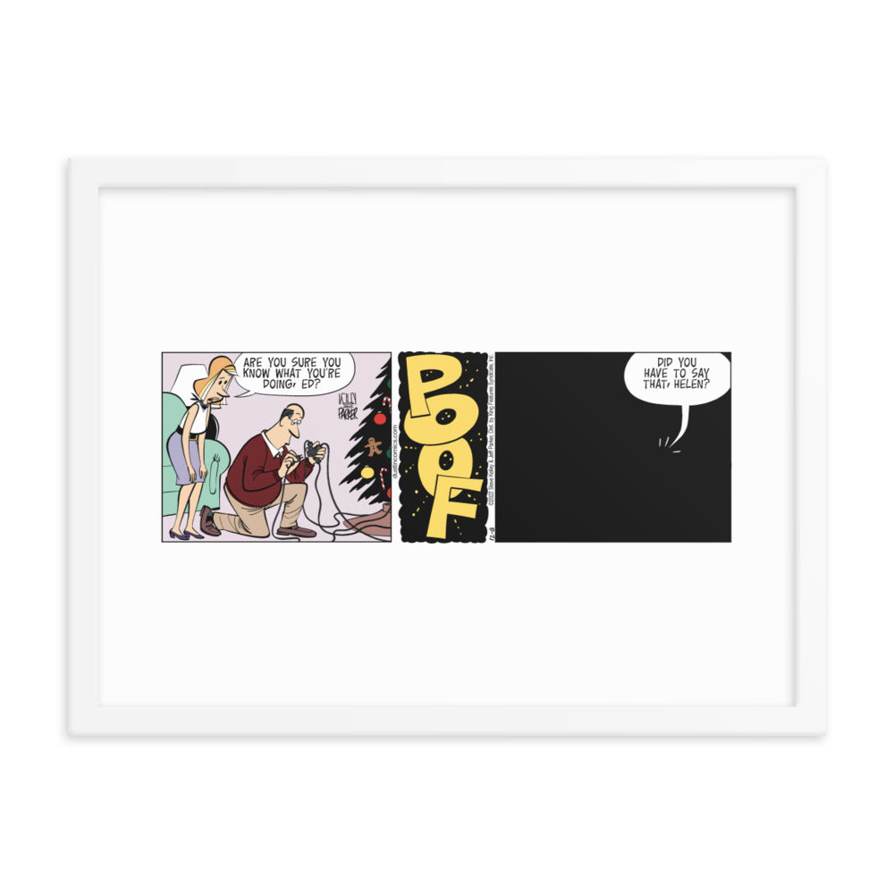 Dustin “POOF” Framed Print