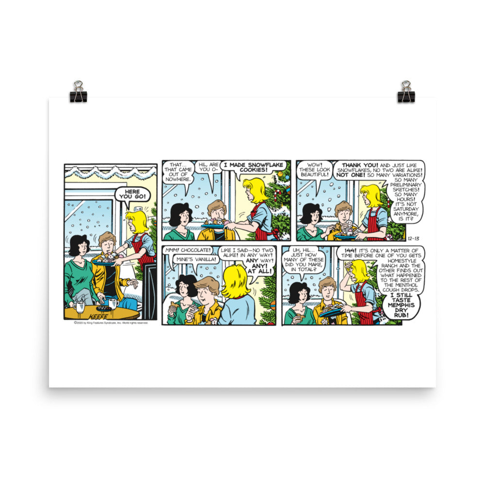 Sally Forth “Christmas Cookies” Poster