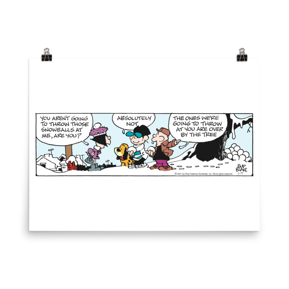Tiger “Snowball Ambush” Poster