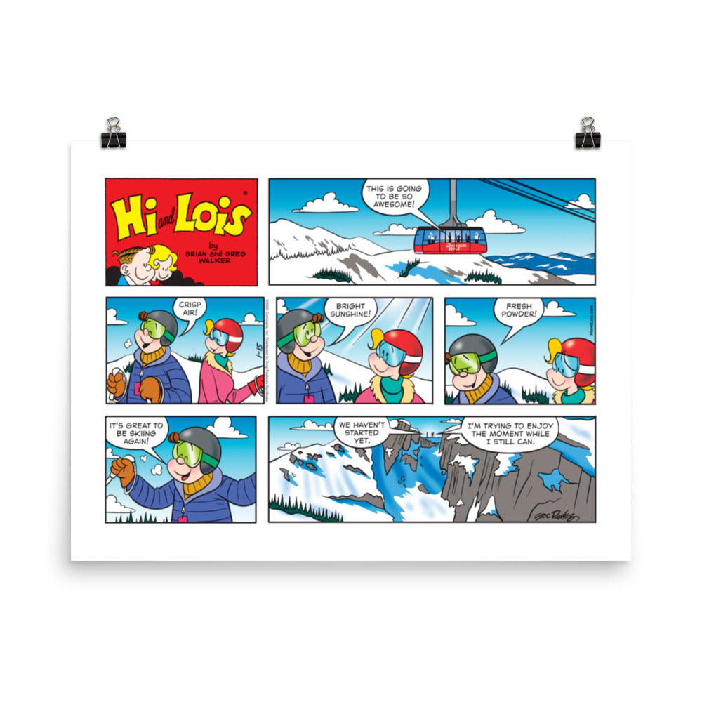 Hi and Lois “The Ski Trip” Poster