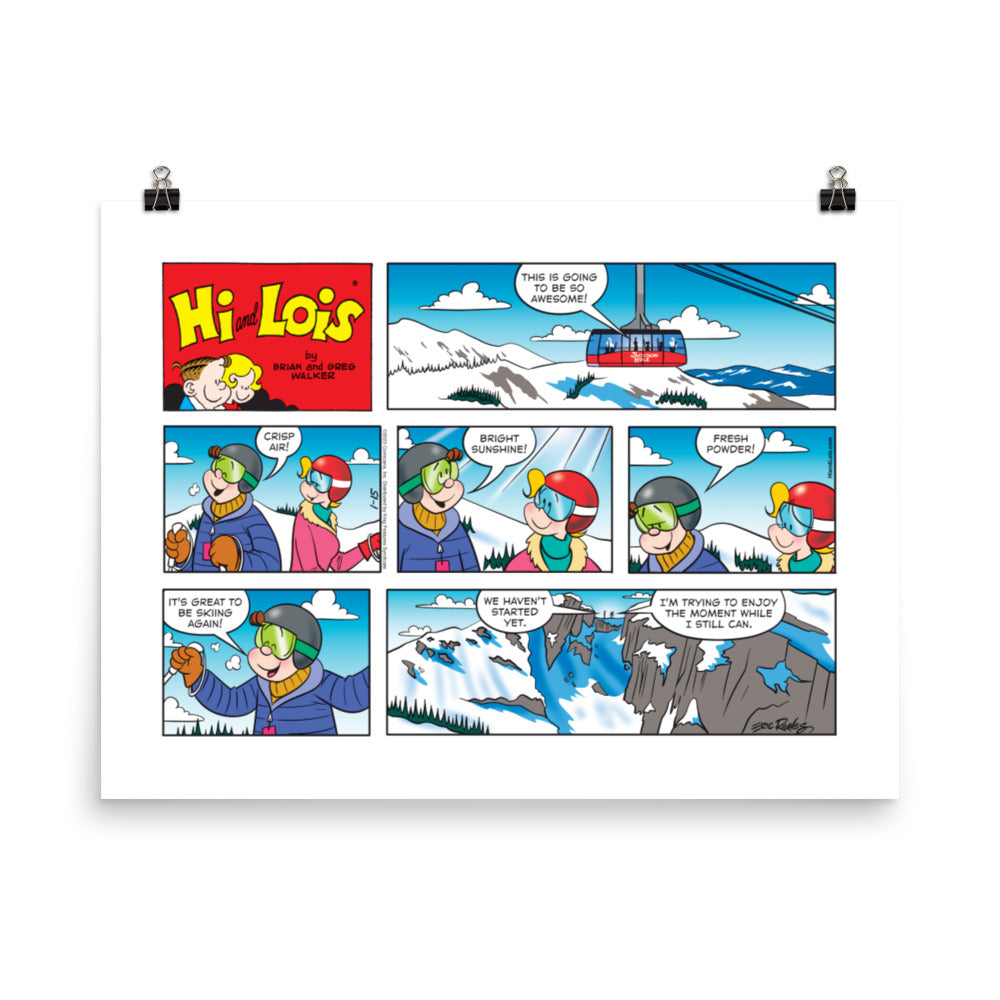 Hi and Lois “The Ski Trip” Poster