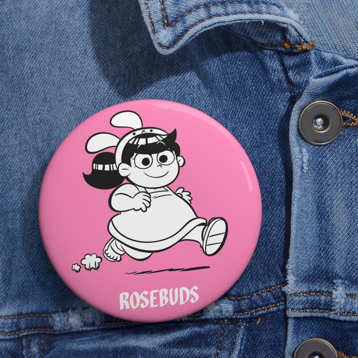 Rosebuds - Maricela Pink Metal Pin