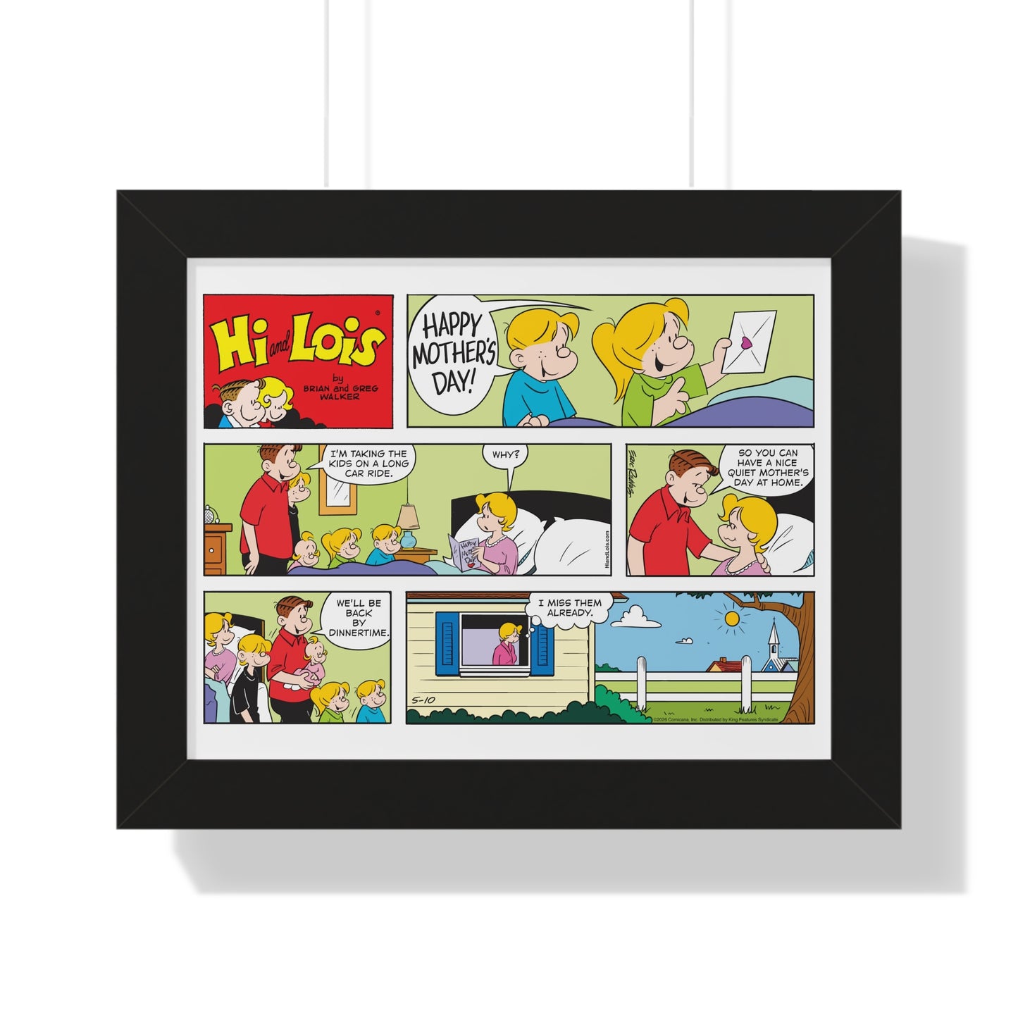 Hi and Lois- Mother's Day Framed Print