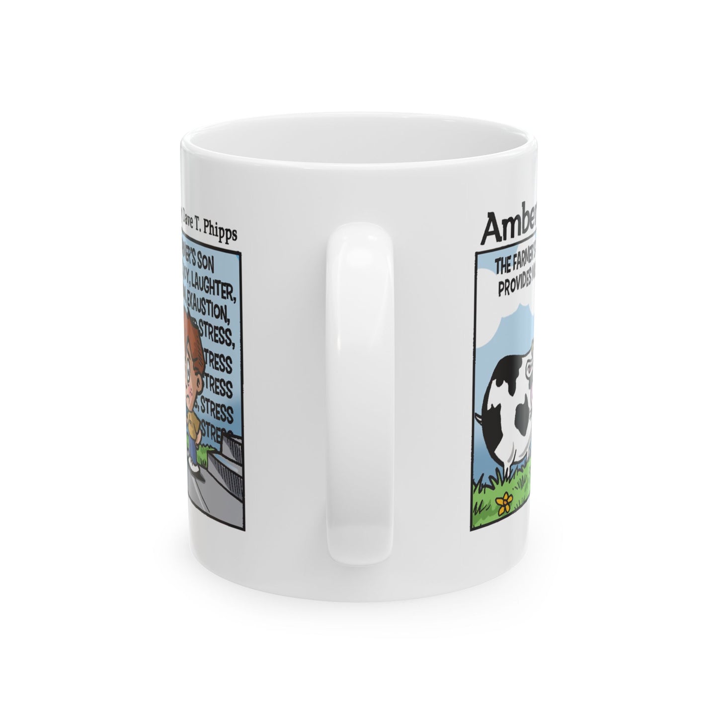 Amber Waves "The Farmer's Son" Ceramic Mug - 11oz & 15oz - Gift for Farmers & Dads