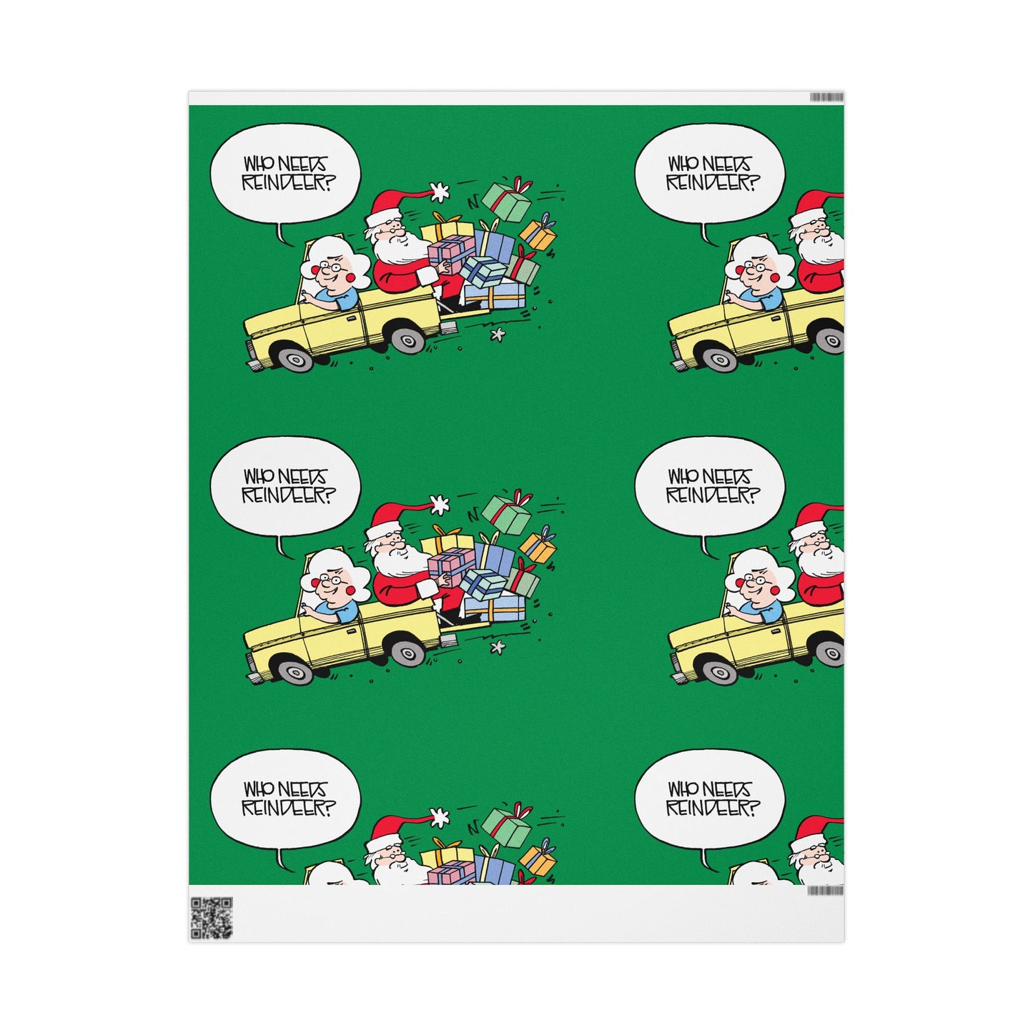 Gearhead Gertie 'Who Needs Reindeer?' Gift Wrap