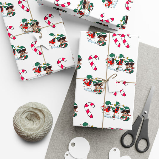 Beware of Toddler- Santa's Little Wrapper Wrapping Paper