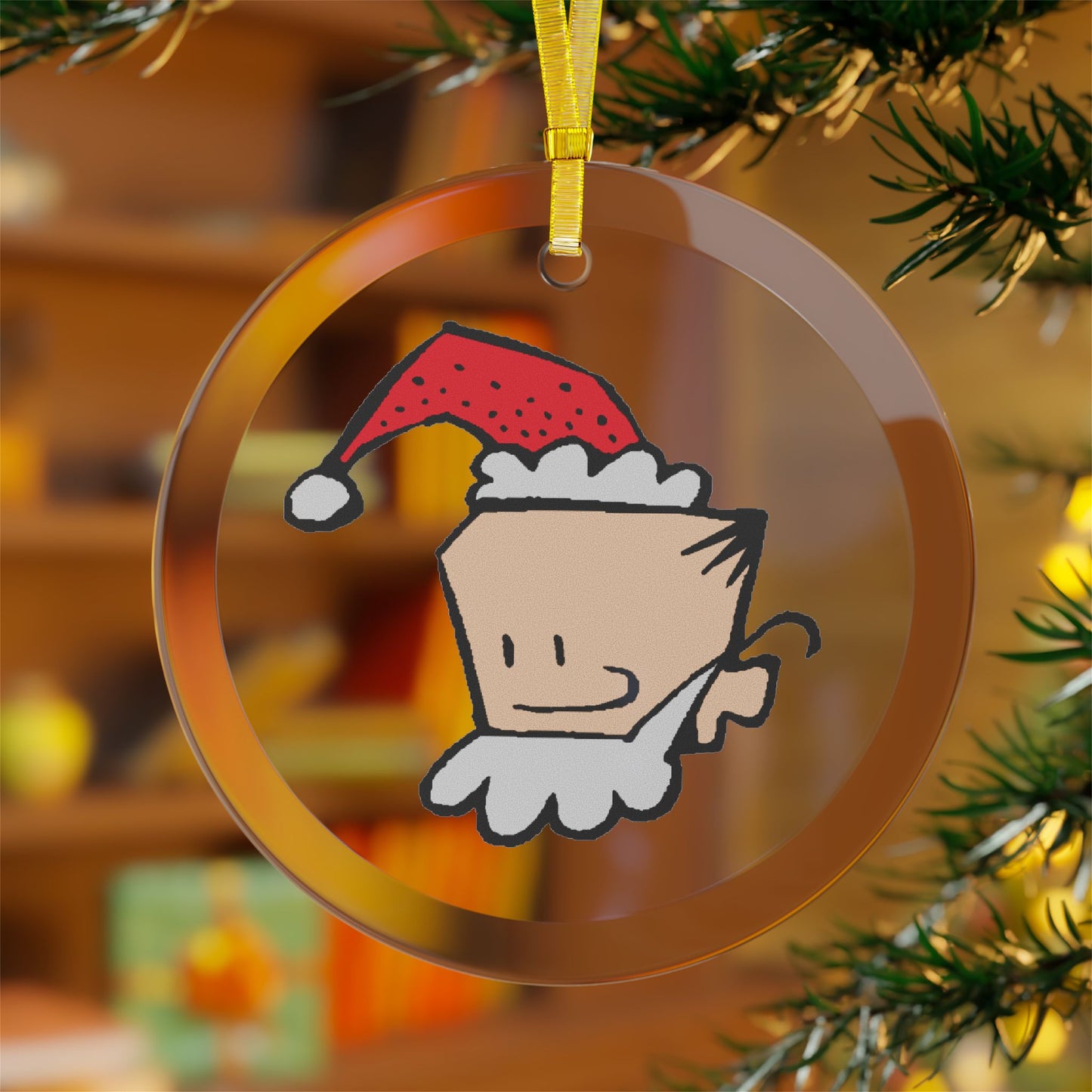 Daddy Daze "Jolly Daze" Glass Ornament