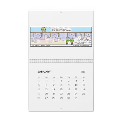 Alice & The Aliens 2025 Wall Calendar - Quirky Comic Strip Humor for Home or Office