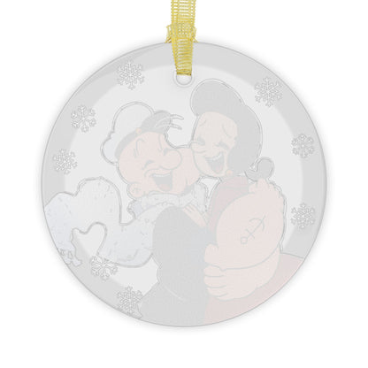 Snowflake Sweethearts - Olive and Popeye Holiday Ornament