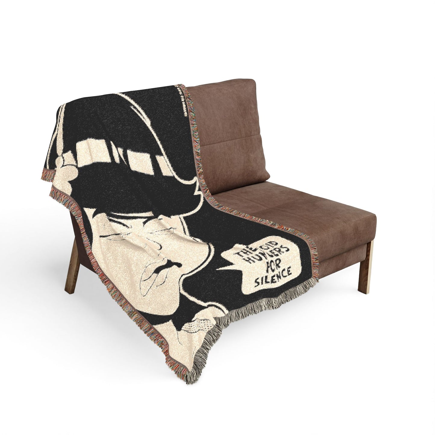 Rosebuds: "The Void Hungers for Silence" Woven Blanket