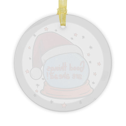 Comiclicious Crystal Ball of Cheer Glass Ornament