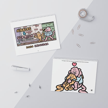 Nibbles & Scratch 2026 Wall Calendar