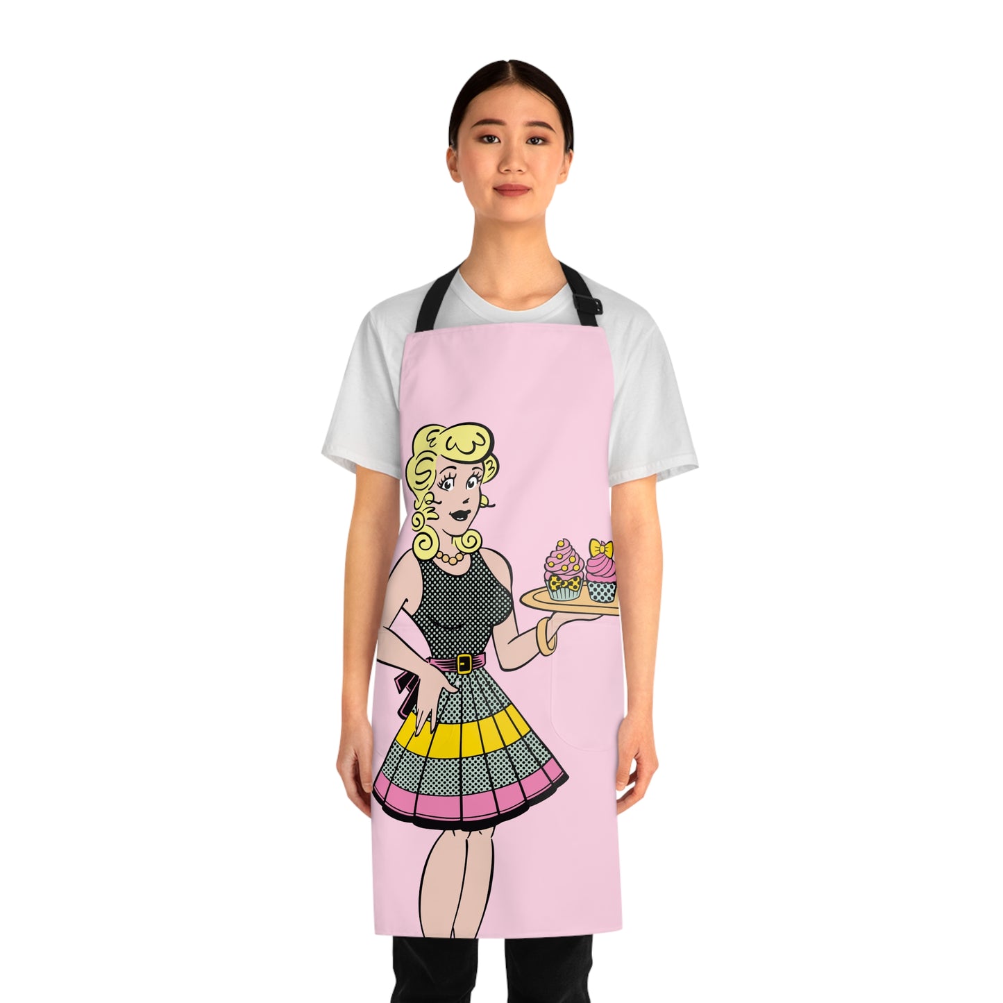 Blondie Pink Pop Art Apron