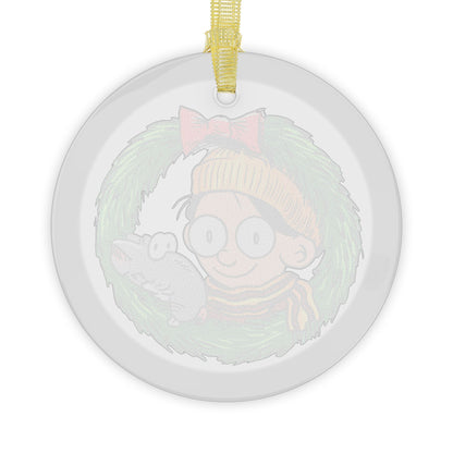 The Brilliant Mind of Edison Lee- "Merry and Bright Ideas" Glass Ornament