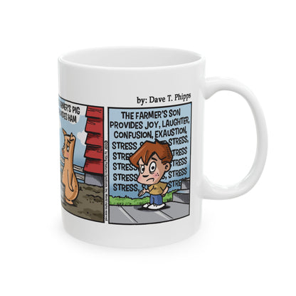 Amber Waves "The Farmer's Son" Ceramic Mug - 11oz & 15oz - Gift for Farmers & Dads