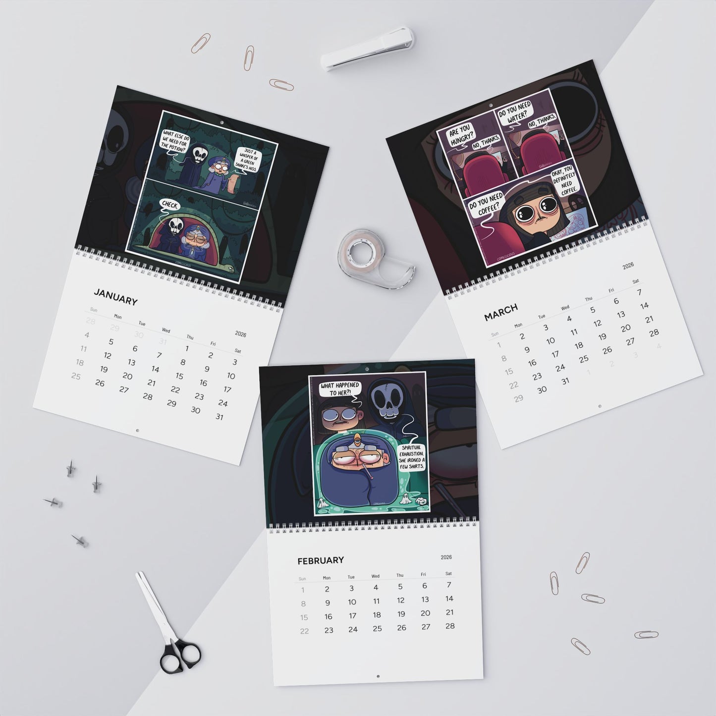 Comiclicious 2026 Wall Calendar