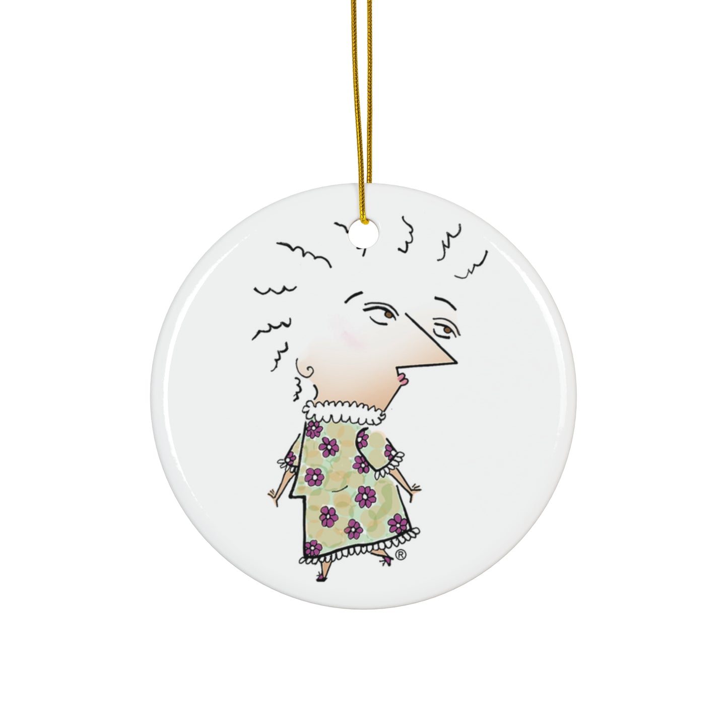 Alice 2024 Ceramic Holiday Ornament