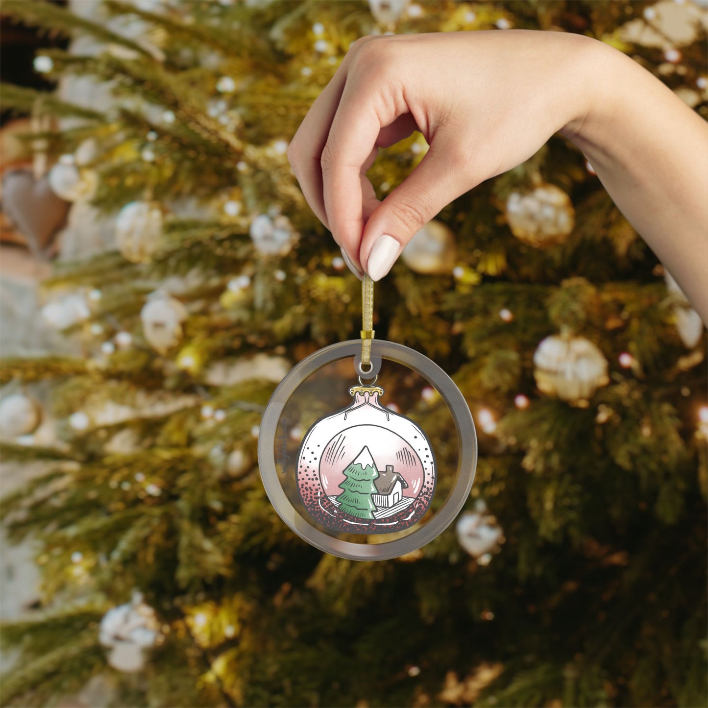 Palurdeando- Cozy Little Christmas Glass Ornament