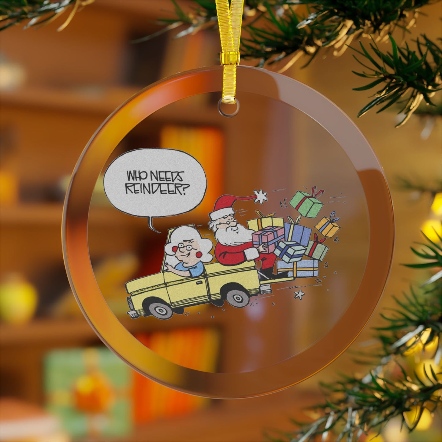 Gearhead Gertie’s Holiday Express Glass Ornament
