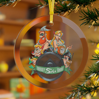Merry Saga Xmas- Glass Ornaments