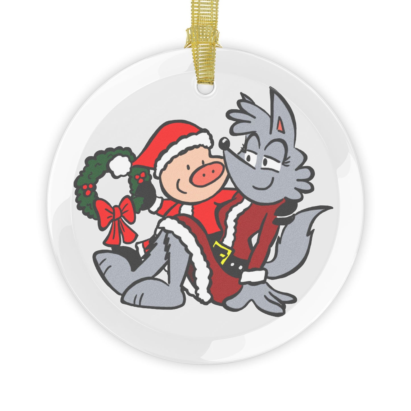 Suburban Fairy Tales Pig and Wolfette Ornament 2025: A Whimsical Holiday Decoration