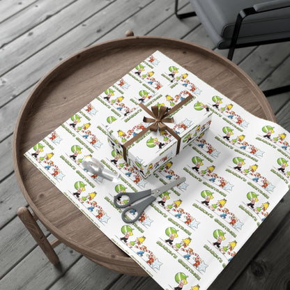 The Family Circus "Seasons Greetings" Wrapping Paper