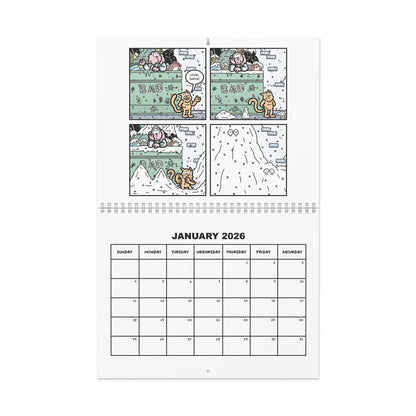 Nibbles & Scratch 2026 Wall Calendar