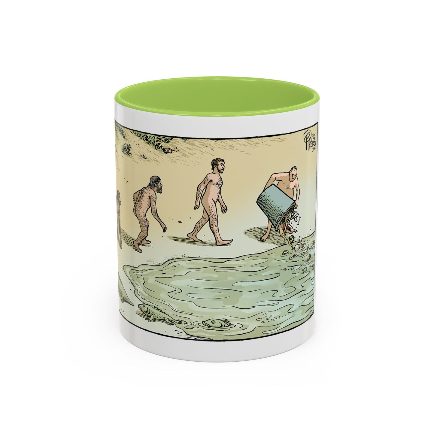 Bizarro- "Devolution" Accent Coffee Mug