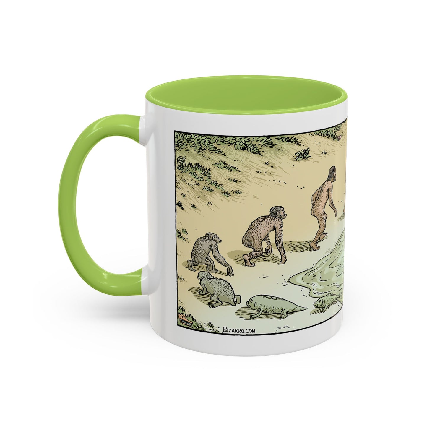 Bizarro- "Devolution" Accent Coffee Mug