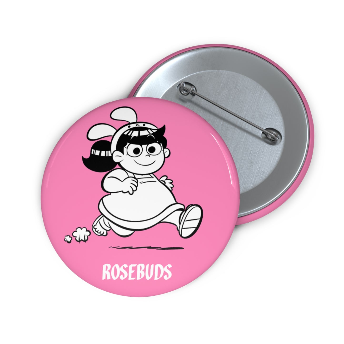 Rosebuds - Maricela Pink Metal Pin